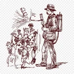 手绘园丁 免费PNG素材