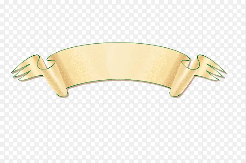 金色布带状装饰
