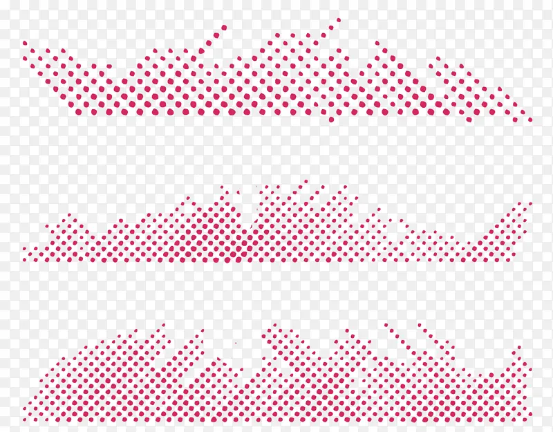 红色小圆点装饰元素