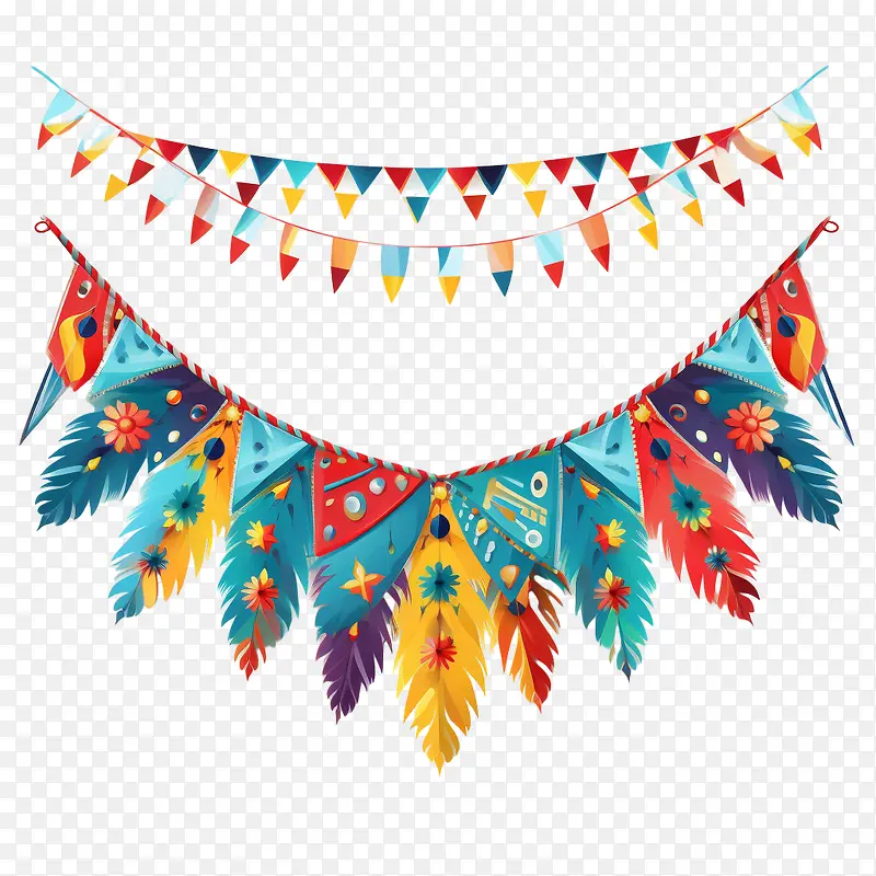 节日装饰旗