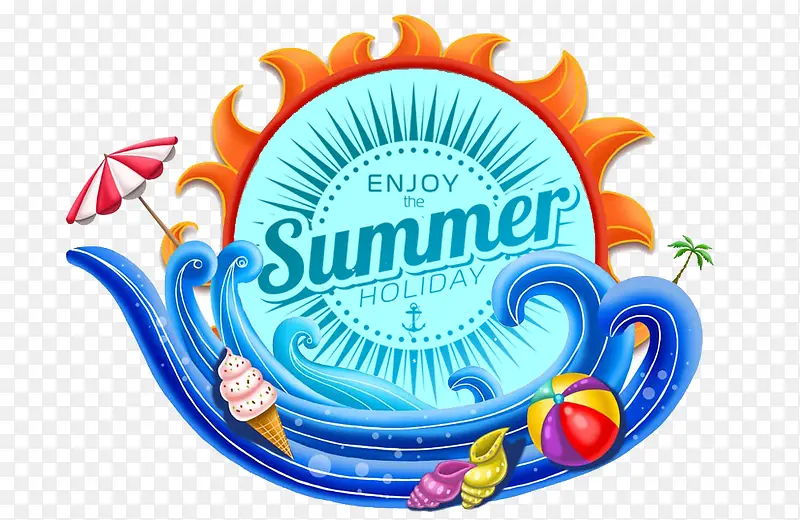 夏季summer装饰素材