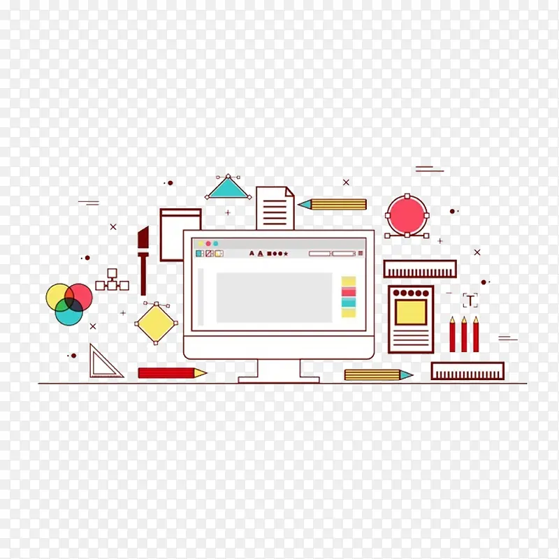 平面设计工作室的设计工具