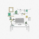 手绘设计工作室 免费PNG素材