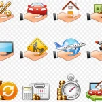 地球设计图标 PNG素材下载