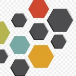 矢量PPT设计六边形设计图标 透明背景PNG