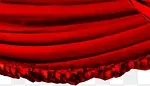 红色帷幕 PNG素材下载