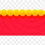 红色红色素材半圆 免费PNG素材