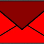 红色的卡通信封 高清PNG