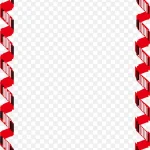 红色条幅边框矢量 免费PNG素材