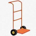 卡通红色手推车矢量 免费PNG素材