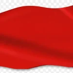 红色绸布 透明背景PNG