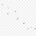 红色点缀飘落 透明背景PNG