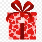 红色礼物盒 PNG素材下载