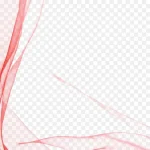 红色飘沙红色丝带 透明背景PNG