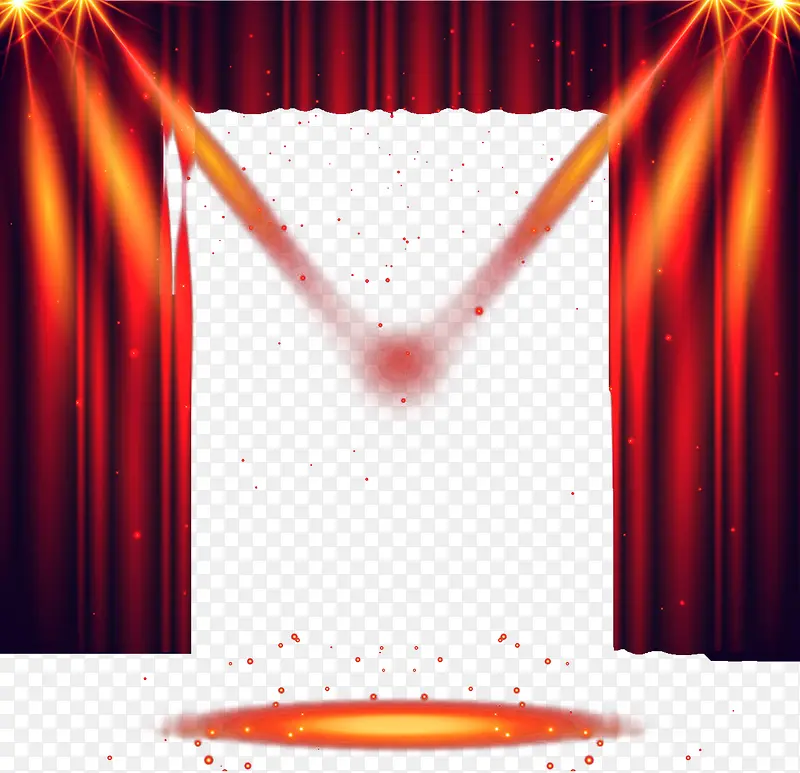 舞台红色帷幕