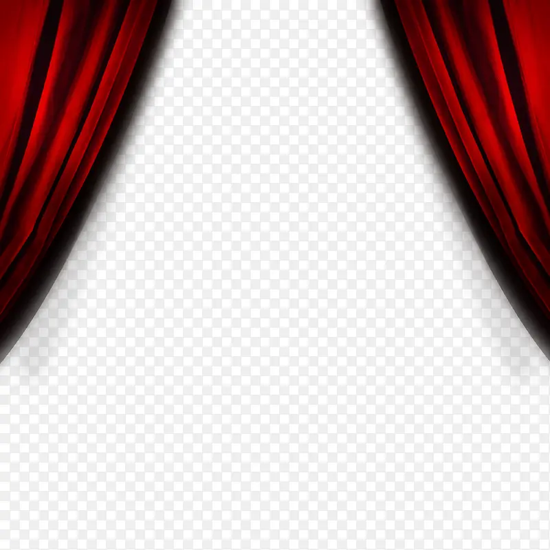红色帘子