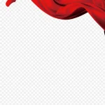 红色飘带 透明背景PNG