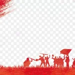 红色记忆底图纹理 PNG素材下载