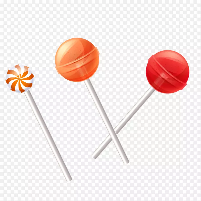 卡通棒棒糖红色