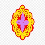 喜庆图案红色 透明背景PNG