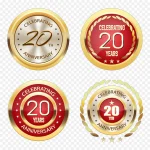 红色圆形标签素材 PNG素材下载