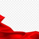 红色绸带效果素材 高清PNG