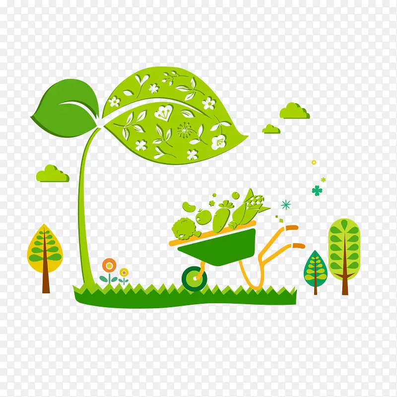 绿色环保插画