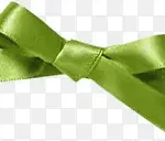 绿色蝴蝶结 透明背景PNG