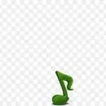 绿色的音符 高清PNG