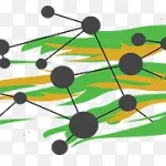 绿色科技感banner 透明背景PNG