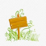 绿色卡通小草 高清PNG