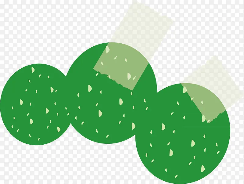 绿色圆