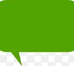 绿色对话框 PNG素材下载