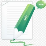 绿色卡通铅笔 免费PNG素材