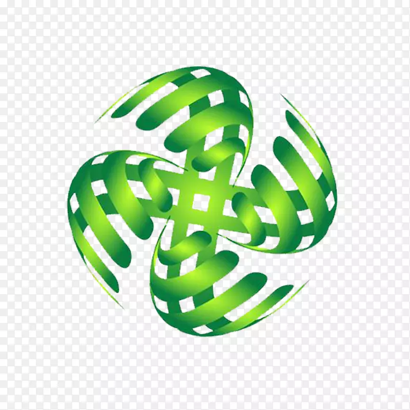 小清新绿色的无污染的标志PNG