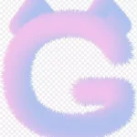 毛茸茸可爱字母 高清PNG