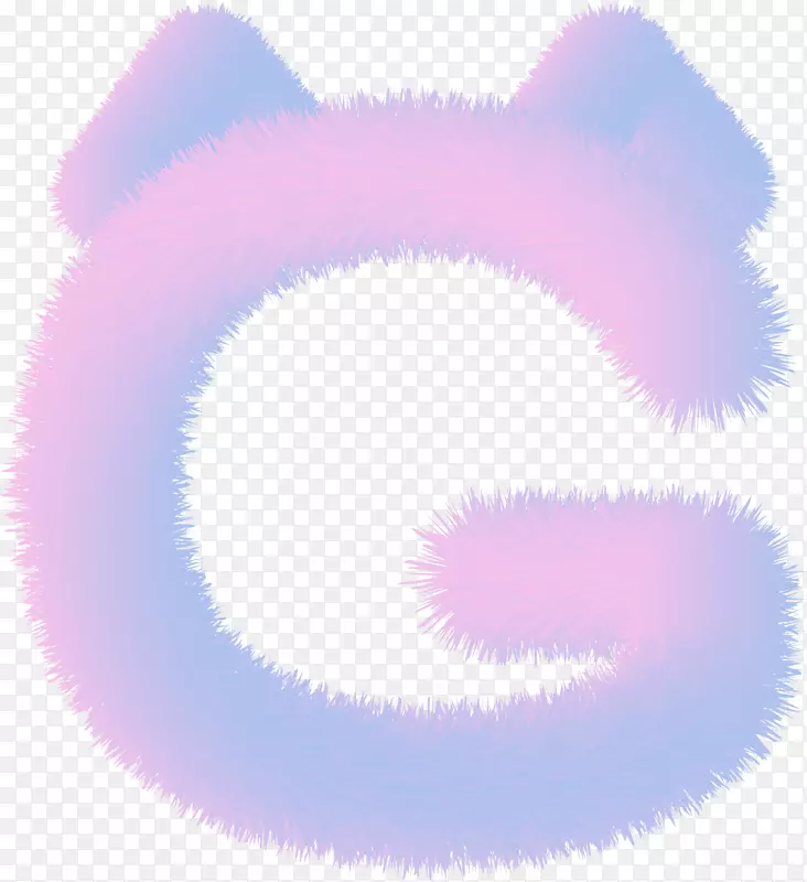 毛茸茸可爱字母