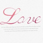 粉色可爱的字体 免费PNG素材