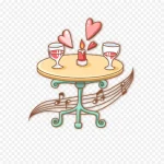 可爱卡通桌子 透明背景PNG