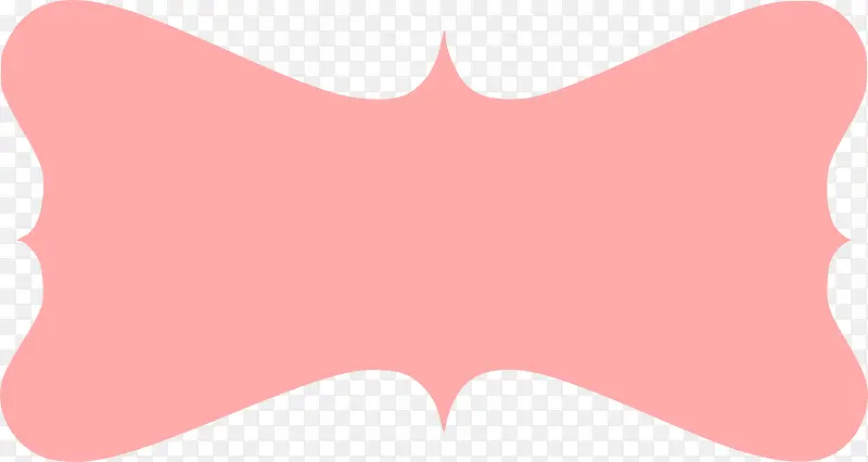 粉色可爱俏皮标签