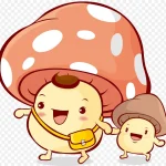 可爱蘑菇 免费PNG素材