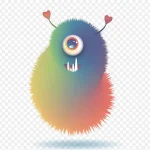 可爱的怪兽 PNG素材下载