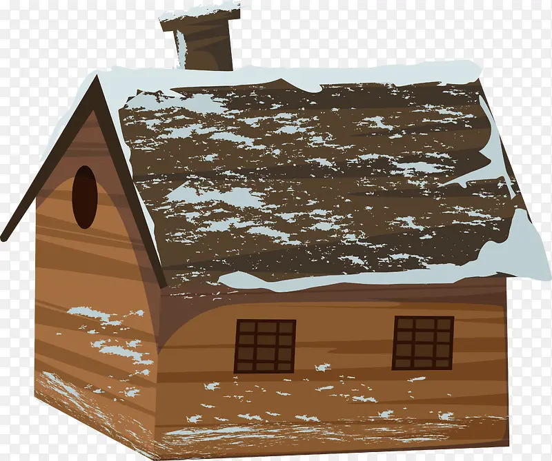 森林草原上可爱木屋