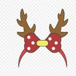 小鹿卡通可爱发夹 免费PNG素材