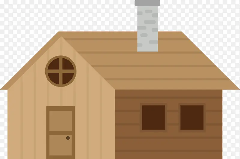 田园可爱木屋手绘