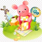 可爱的卡通小熊元素 高清PNG