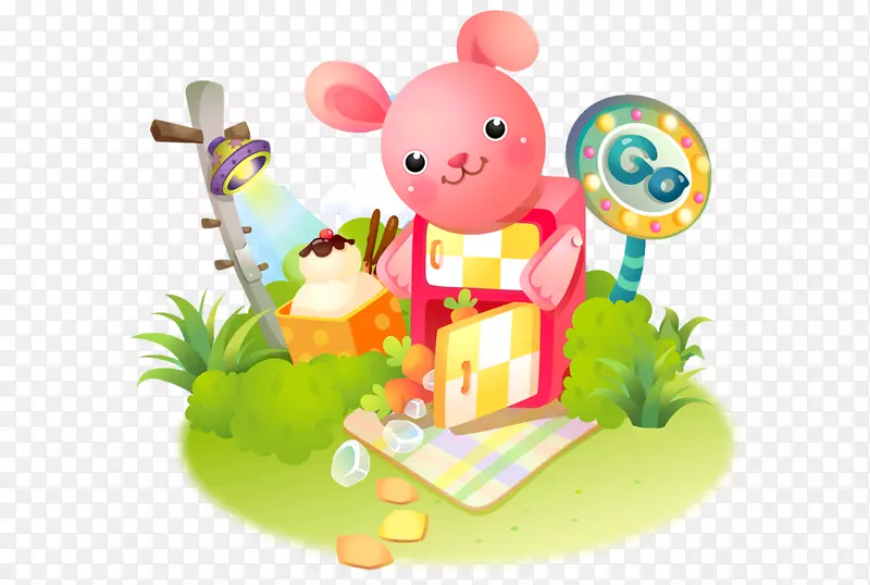 可爱的卡通小熊元素