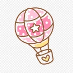 粉色可爱气球 免费PNG素材
