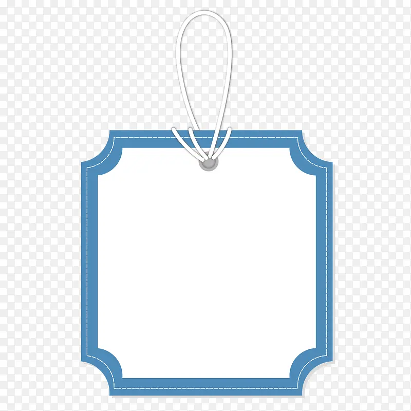 蓝色可爱吊牌