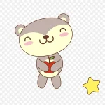 可爱小熊卡通矢量素材 高清PNG